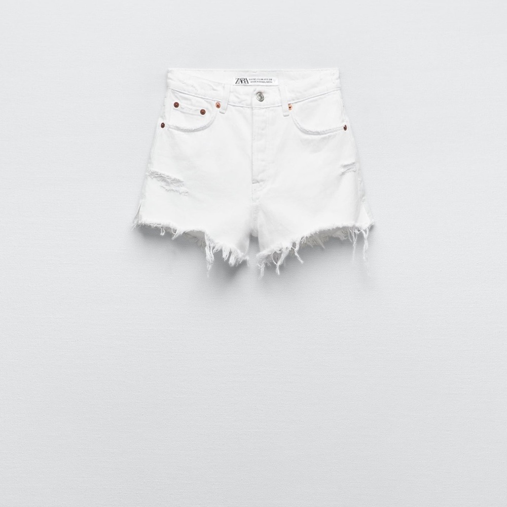 TRF HIGH RISE DENIM SHORTS